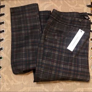 Sanctuary plaid grease leggings pants size small